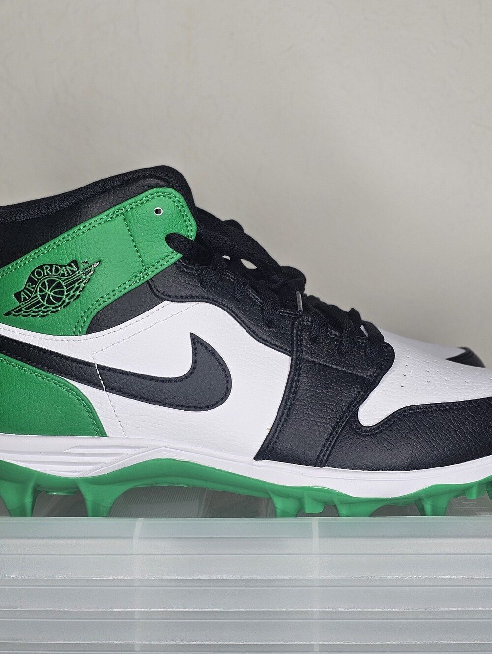 Air Jordan 1 Mid TD Cleat 'Lucky Green' Shoes FJ6805-003 Size 10 NWOB